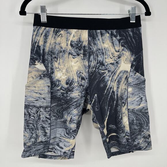 Lululemon Esker Shorts Lava Print Blue Denim Multi Lululemon Lab - Picture 2 of 10